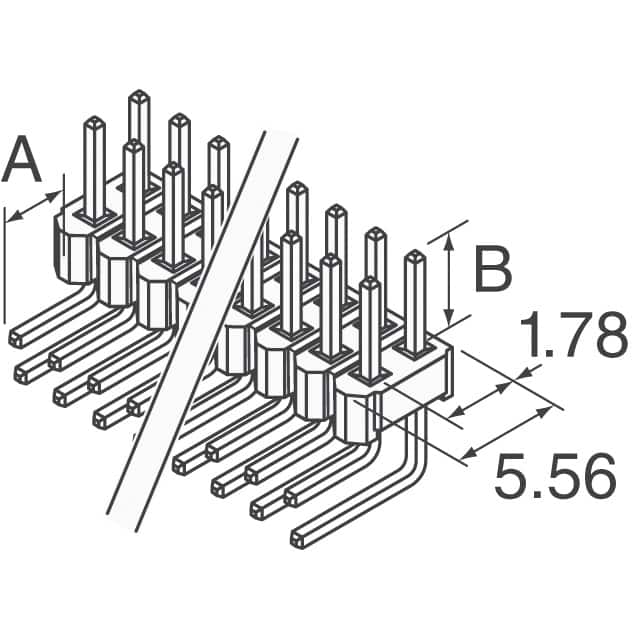 TSW-144-08-L-D-RA Samtec Inc.  Embases à broches mâles